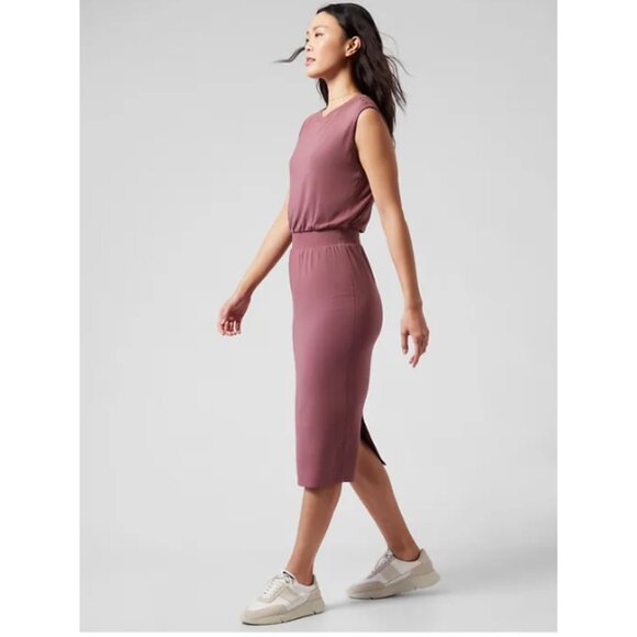 Athleta | Santorini Cinch Dress In Tawney Rose - Picture 2 of 10